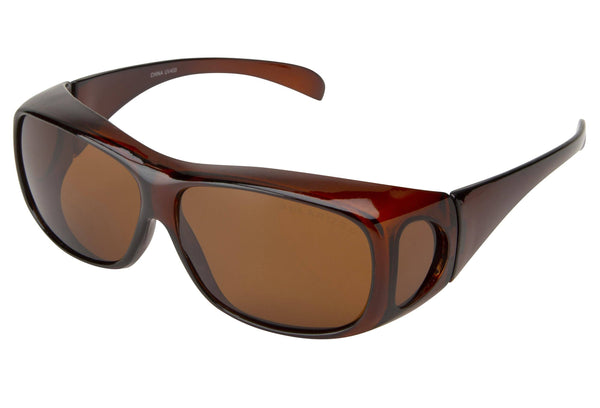 SolarX Eyewear - FO02P - Polarized Shaded Sunglasses - Fit Over Eyewear